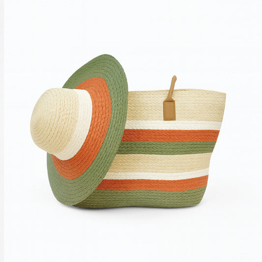 CARTERA YUTE + SOMBRERO ESPLENDOR VERDE