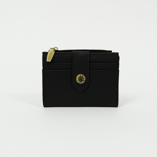 BILLETERA BRILLO NEGRA