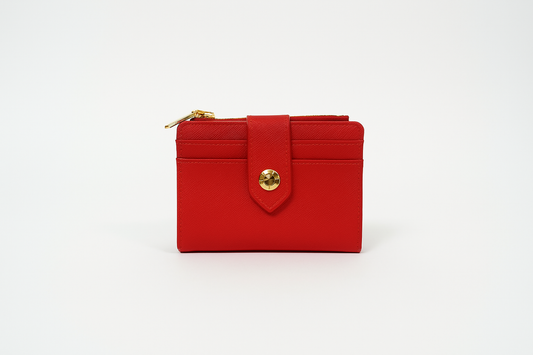 BILLETERA BRILLO ROJA