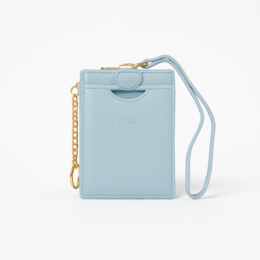 MONEDERO Y TARJETERO CORONADA AZUL